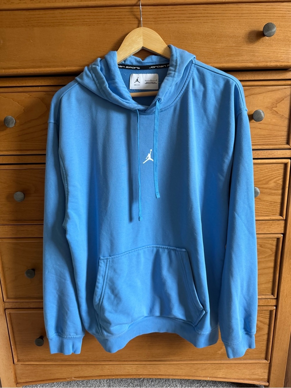 Nike Air Jordan Flight Hoodie University Blue Mens Size Large Activewear Gym